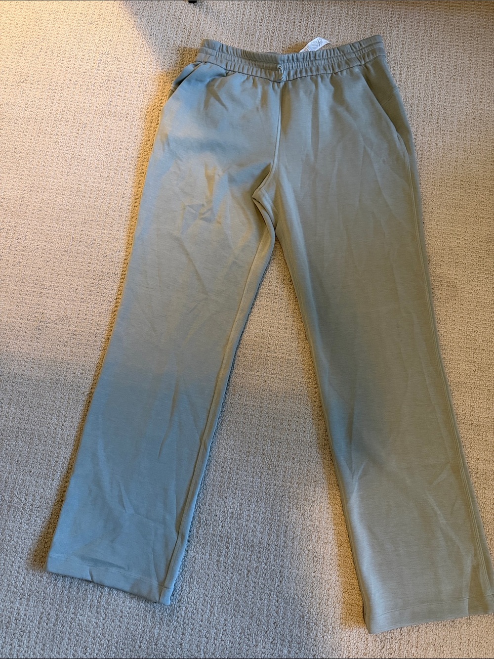 lululemon athletica Light Sage Gren/grey softstreme straight leg Pants